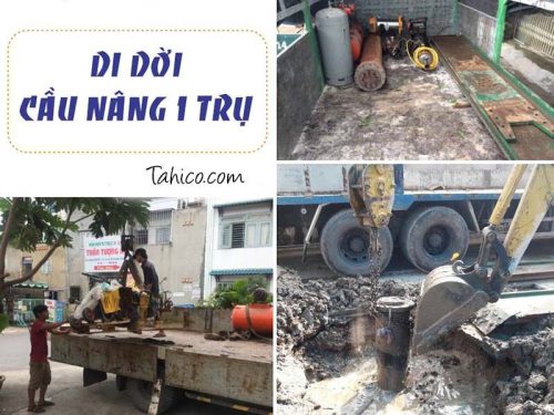 Trọn gói di dời lắp đặt lại cầu nâng 1 trụ Ấn Độ