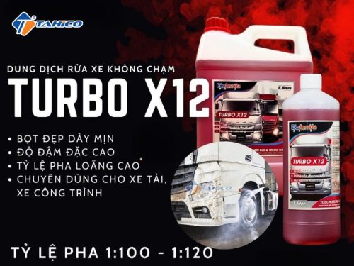 Đặc điểm của dung dịch rửa xe không chạm Turbo x12