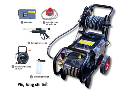 Máy rửa xe cao áp Việt Nam 3.5kW - (4.7Hp) - Hình ảnh 2