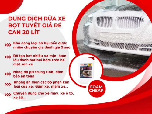 Dung dịch bọt tuyết siêu tiết kiệm Foam Cheap - Hình ảnh 2