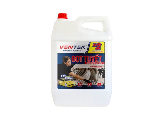 Dung dịch rửa xe bọt tuyết Ventek siêu bóng can 5 lít