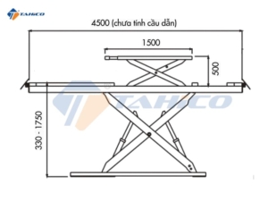 Cầu nâng căt kéo thân dài nâng toàn xe ATL-35SL 8 thông số kỹ thuật cầu nâng cắt kéo thân dài nâng toàn xe ATL-35SL