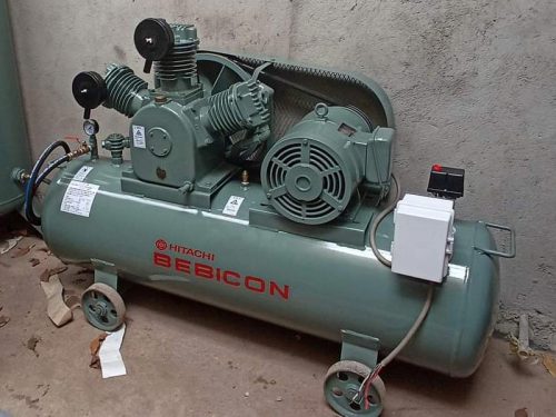 Máy nén khí 10hp nội địa Nhật bãi 280 lít 1 pha