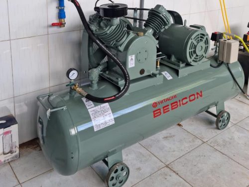 Máy nén khí 7.5hp nội địa Nhật bãi 300 lít 1 pha - Hình ảnh 2