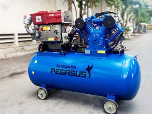 Máy nén khí chạy bằng dầu Diesel 15HP 500 lít 1 cấp