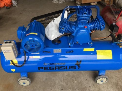 Máy nén khí dây đai Pegasus 4HP 120 lít 2 cấp 3 pha