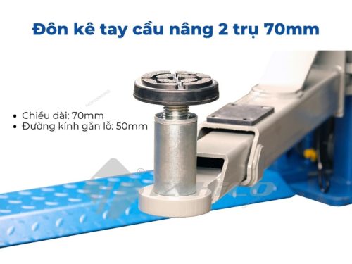 Đôn kê tay cầu nâng 2 trụ 70mm