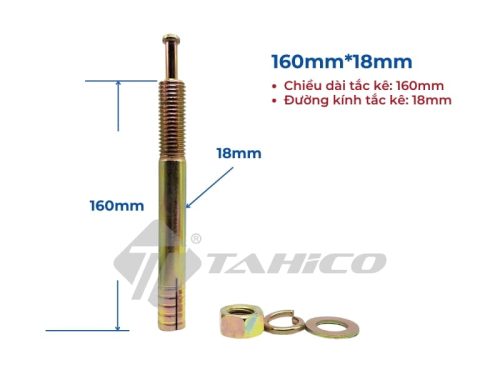 Tắc kê đinh zin lắp cầu nâng ô tô 18mmx160mm