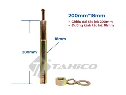 Tắc kê đinh zin lắp cầu nâng ô tô 18mmx200mm