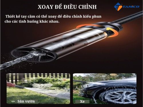 Bộ vòi tăng áp xịt rửa xe ô tô Baseus GF8