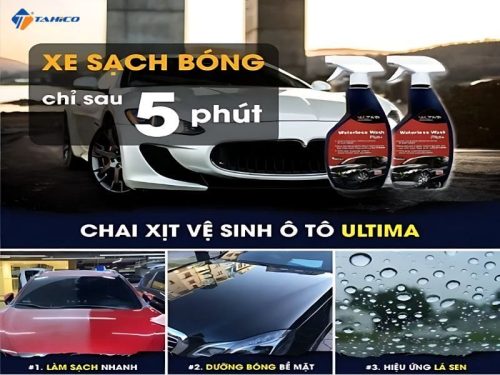 Chai xịt vệ sinh ô tô nano dẻo Ultima