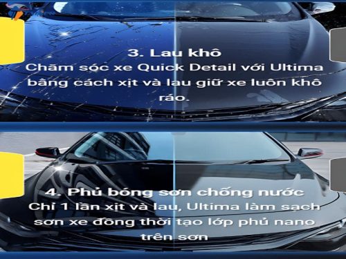 Chai xịt vệ sinh ô tô nano dẻo Ultima - Hình ảnh 3