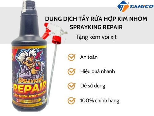 Công dụng dung dịch tẩy rửa hợp kim nhôm Sprayking Repair