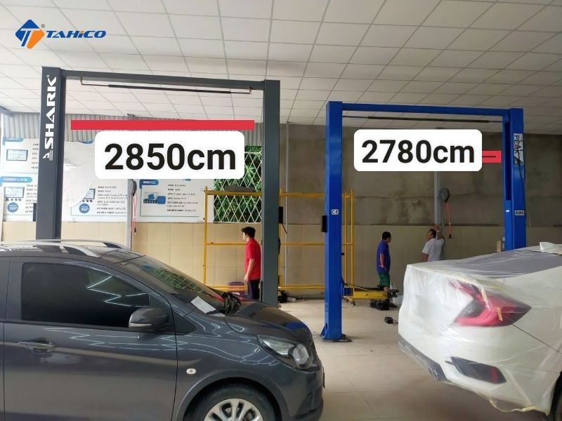 Cầu nâng 2 trụ cáp trên 4.5 tấn | AN TOÀN LÀ TIÊU CHUẨN 10 Cầu nâng cao hơn cầu nâng khác