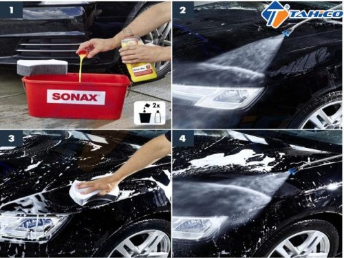 Hướng dẫn sử dụng dung dịch rửa xe 2in1 Sonax Wash & Wax