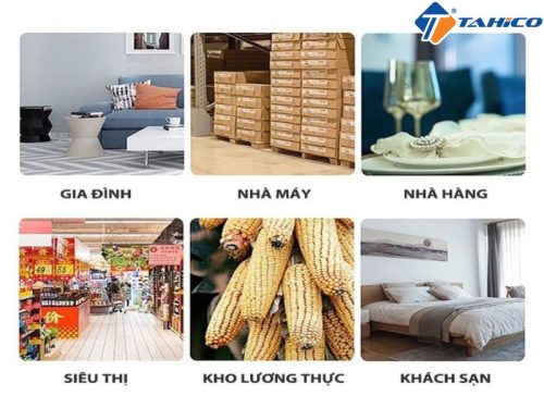 Ứng dụng được nhiều địa điểm khác nhau