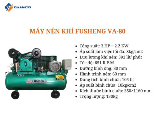 Máy nén khí Fusheng 3HP 105 lít VA-80