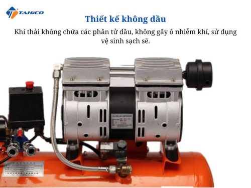 Máy nén khí không dầu giảm âm Wing 0.75hp