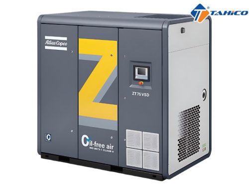 Máy nén khí trục vít không dầu Atlas Copco ZT/ZR 55kW – 90kW