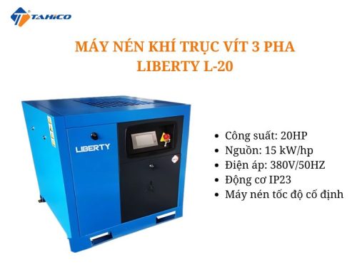 Máy nén khí trục vít 3 pha Liberty L-20