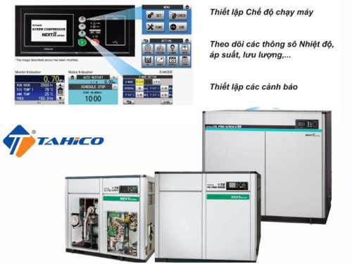 Máy nén khí trục vít ngâm dầu Hitachi OSP-55M5AN2