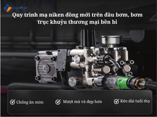 Đầu bơm trục khuỷu của máy được mạ Niken đồng