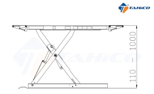 Thông số kỹ thuật của cầu nâng ô tô chuyên thay lốp STD-7532B