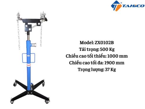 Giá đỡ hộp số thủy lực 500Kg Zhongxing ZX0102B - Loại có bàn đỡ điều chỉnh