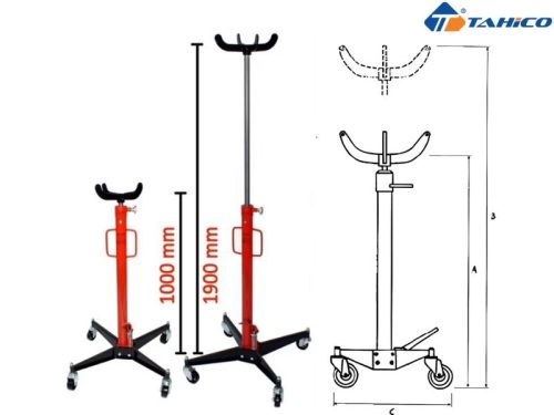 Thông số kỹ thuật giá đỡ hộp số thủy lực 500kg Zhongxing ZX0102