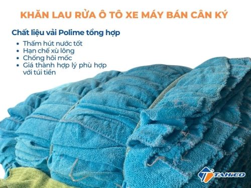 Khăn lau rửa ô tô xe máy bán cân ký/kg - Hình ảnh 3