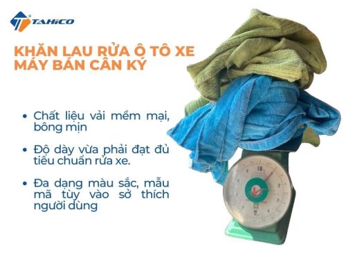 Khăn lau rửa ô tô xe máy bán cân ký/kg - Hình ảnh 4