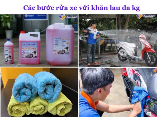 Khăn lau rửa ô tô xe máy bán cân ký/kg - Hình ảnh 6