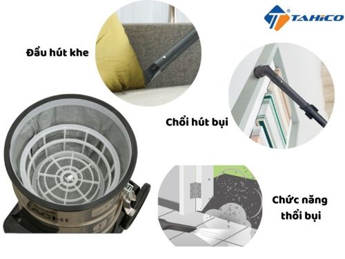 Hai chế độ hút và chức năng thổi mạnh mẽ