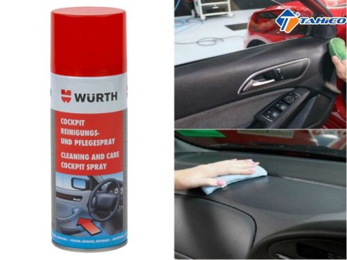 Bảo dưỡng nhựa trong xe Wurth Cockpit Cleaning & Care 400ml - Hình ảnh 4