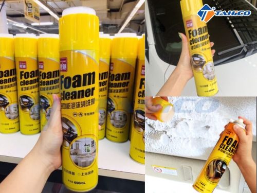 Chai xịt vệ sinh nội thất ô tô, ghế da Foam Cleaner