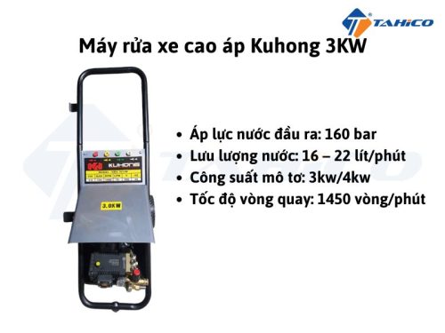 Máy rửa xe cao áp Kuhong 3 KW