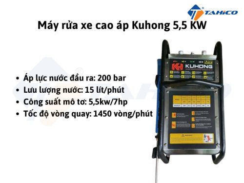 Máy rửa xe cao áp Kuhong 5,5 KW