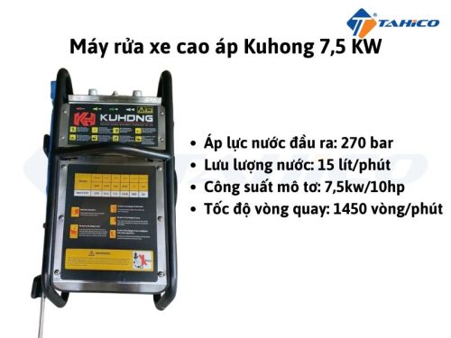 Máy rửa xe cao áp Kuhong 7,5 KW