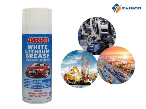 Mỡ bò bôi trơn Abro White Lithium Grease 284g - Hình ảnh 3