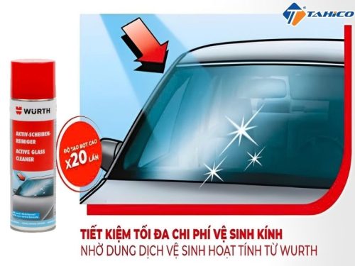 Nước lau kính xe Wurth Active Glass Cleaner 500ml