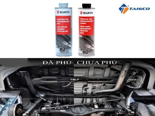 Sơn phủ gầm Wurth Gravel Throw and Underbody Protection 1L | Xám và Đen - Hình ảnh 3