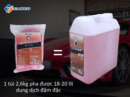 Bột đen bóng lốp Jilie 1106 2,6kg siêu tiết kiệm - Hình ảnh 3