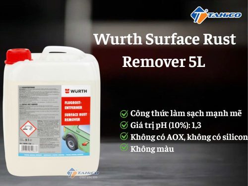 Khử gỉ bề mặt Wurth Surface Rust Remover 5L - Hình ảnh 3