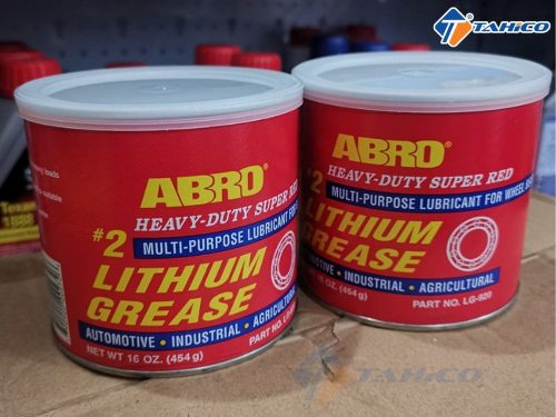 Mỡ bò Abro Super Red Lithium Grease 454g