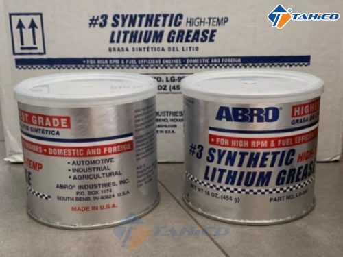 Mỡ bò tổng hợp Abro Synthetic Lithium Grease 454g