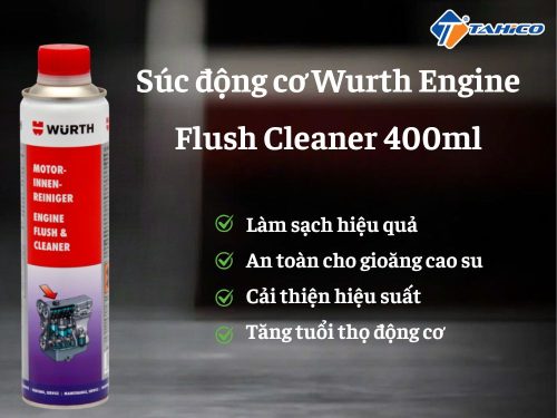 Súc động cơ Wurth Engine Flush Cleaner 400ml - Hình ảnh 2