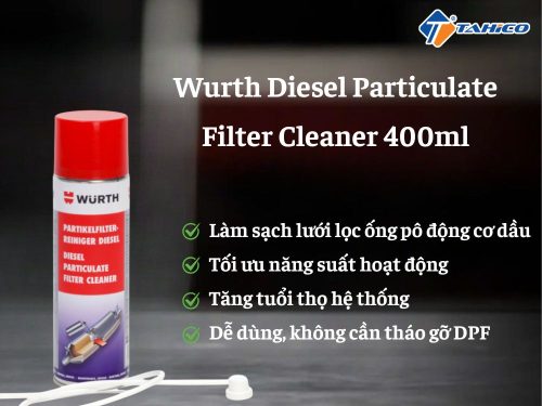 Tẩy rửa bộ lọc dầu Wurth Diesel Particulate Filter Cleaner 400ml - Hình ảnh 2