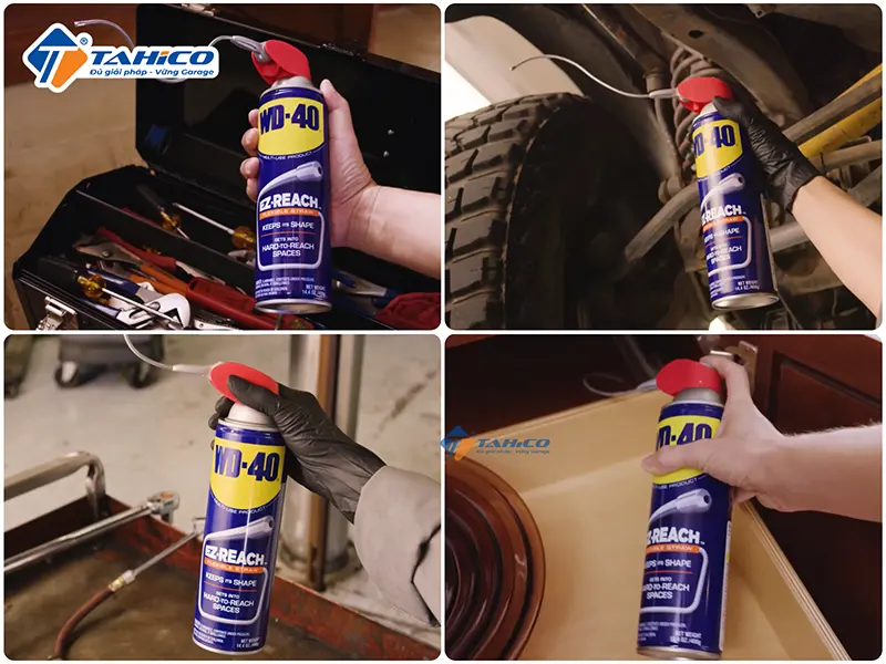 Dầu chống rỉ sét bôi trơn WD-40 EZ-Reach 450ml 30 Dầu chống rỉ sét bôi trơn WD-40 EZ-Reach 450ml