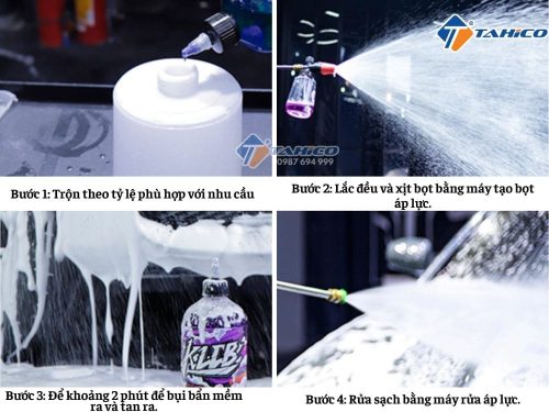 Nước rửa xe không chạm KLCB A2 Pre-Wash Snow Foam - Hình ảnh 2