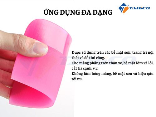 Gạt silicone Wrapping TBDP400 màu hồng cao cấp - Hình ảnh 4